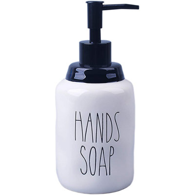 Latitude Run® Hands Soap Dispenser, Cute And Modern Farmhouse, 16 Oz ...